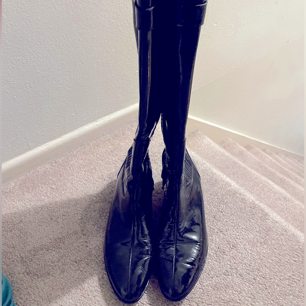 Sale!!🎉Cole Haan Nike Air Patent Leather Black Boots